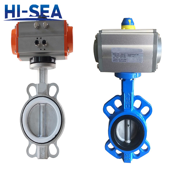 Pneumatic Wafer Type Butterfly Valve